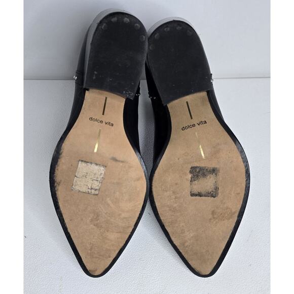 Dolce Vita Sethe Studded Ankle Boots 7.5 Black Leather MSRP $200 - Picture 7 of 10